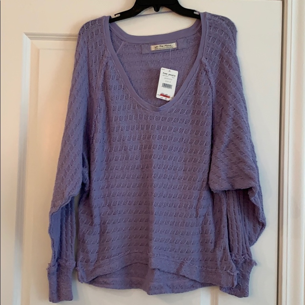 We the free purple sweater